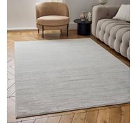 The Rugs Carmel Modern Area Rugs And Runners Striped Design Soft Pile In Grey Grey