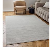 THE RUGS Carmel Modern Area Rugs & Runners Striped Design Soft Pile in Grey | Size: 120 cm x 170 cm THE RUGS Grey 120 cm x 170 cm