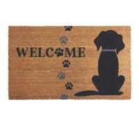 The Rugs Coir Doormat Gainsborough Welcome Pawprint 45X75 Cm Multi 45cm x 75cm