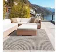 Cream Solid Design Outdoor&Indoor Rug For Garden Patio - Durable Weather-Proof Stain Resistant UV-Protected Jet-Washable Outdoor Rug - Magic 3610C THE RUGS Cream 160cm diameter