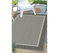 THE RUGS Denver Collection Bordered Indoor/Outdoor Rugs & Runners in Brown & Grey 1589 | Size: 160 cm x 230 cm THE RUGS Grey 160 cm x 230 cm