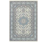 The Rugs Design Oriental Parun Tabriz Rug - Vintage Polypropylene Carpet In Blue Blue