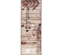 THE RUGS Design Velours Kitchen Runner Rug Non Slip Durable Comfort Mat in Brown | Size: 67 cm x 180 cm THE RUGS Brown 67 cm x 180 cm