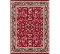 The Rugs Design Velours Vintage Rug - Soft Polypropylene Classic Oriental Style In Red Red 160cm x 220cm