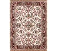 THE RUGS Design Velours Vintage Rug - Soft Polypropylene Classic Oriental Style in White | Size: 140 cm diameter THE RUGS White 140 cm diameter