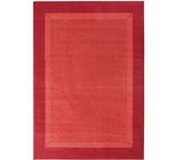 The Rugs Designer Velours Band Rug And Runner Polypropylene Short Pile Rug In Red Red
