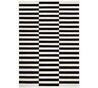 Wool Rug Donna - Black & Natural White - 120X180 cm