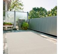 The Rugs Ecology Collection Outdoor Patio Garden Rug Cream Solid Design Weatherproof Jet Washable 500Cr