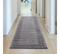 The Rugs Efes Grey Bordered Area Rug Non Shedding Pet Friendly Easy To Clean Living Room Bedroom