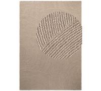 The Rugs Eleni Wool Rug Hand Tufted Wool Geometric Area Rug Scandinavian Style In Beige