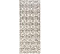 THE RUGS Flat Woven Geometric Runner Polypropylene Durable Anti Slip 80x200cm in Beige | Size: 80 cm x 200 cm THE RUGS Beige 80 cm x 200 cm