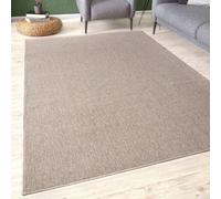 THE RUGS Flex Collection Solid Design Low Pile Living Room Rugs in Beige | 1000BE | Size: 60 cm x 110 cm THE RUGS Beige 60 cm x 110 cm