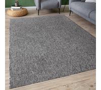 THE RUGS Flex Collection Solid Design Low Pile Living Room Rugs in Grey | 1000G | Size: 140 cm x 200 cm THE RUGS Grey 140 cm x 200 cm