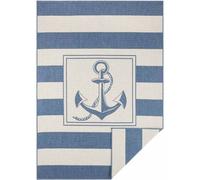 The Rugs Gandara Reversible Indoor Outdoor Flatweave Rug Polypropylene Durable In Light Blue Light Blue 200cm x 290cm