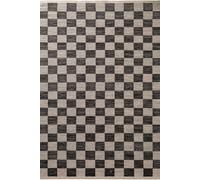 The Rugs Handloom Jute Rug Rex Reversible White Black Checkerboard