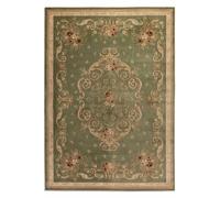 The Rugs Herat Orient Teppich Obe Rug - Oriental Floral Damask Polypropylene In Green Green 80cm x 120cm