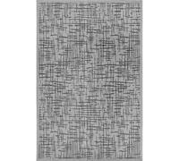 The Rugs Indoor Outdoor Abstract Rug Weatherproof Flat Woven Area Rug In Light Grey