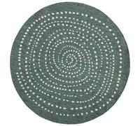 THE RUGS Indoor Outdoor Bali Round Rug Reversible Flatweave Polypropylene in Green | Size: 200 cm diameter THE RUGS Green 200 cm diameter