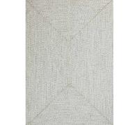 THE RUGS Indoor Outdoor Trenzado Rug Polypropylene Bordered Plain Design in White | Size: 160 cm x 230 cm THE RUGS White 160 cm x 230 cm