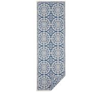 The Rugs Jardin Reversible Indoor-Outdoor Runner - Durable Polypropylene Rug In Blue Blue
