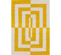 The Rugs Joli Geometric Yellow & White Rug - 160X230 cm