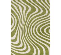 The Rugs Joli Striped Green & White Rug - 80X150 cm