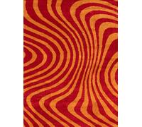 The Rugs Joli Striped Red & Orange Rug - 80X150 cm