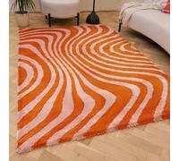 The Rugs Joli Striped Soft And Dense Pile Living Room And Bedroom Rug In Burnt Orange Burnt Orange
