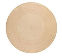 The Rugs Jute Braided Round Rangpur Natural Rug Handwoven Flatweave In Cream