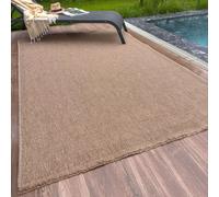 THE RUGS Jute Looking Diamond Design Outdoor Rugs Beige Garden Nature 5300N in Natural | Size: 80 cm x 150 cm THE RUGS Natural 80 cm x 150 cm
