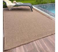 The Rugs Jute Looking Plain Design Outdoor Rugs In Beige Nature 5000N In Natural Natural