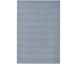 The Rugs Karo Diamond Rug Indoor Outdoor Polypropylene Weatherproof Durable In Blue Blue 80cm x 150cm
