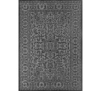 THE RUGS Kona Reversible Rug - Indoor Outdoor Flat Woven Polypropylene Low Pile in Black | Size: 200 cm x 290 cm THE RUGS Black 200 cm x 290 cm