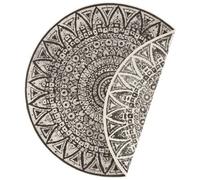 Indoor - Outdoor Round Lilja Vintage Black Rug - Ø 200 cm