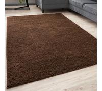 THE RUGS Living Room Rug - Shaggy Soft And Elegant Carpets For The Bedrooms And Kitchen, Easy To Clean, Many Different Sizes (240x340 cm, Brown)
