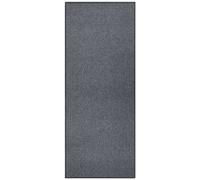THE RUGS Loop Runner Rug Non Slip Polypropylene Easy Care Low Pile in Dark Grey | Size: 80 cm x 150 cm THE RUGS Dark Grey 80 cm x 150 cm