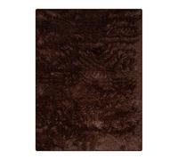 THE RUGS Lush Shaggy Rug Living Room - Washable Non-Slip Medium 120x160 cm, Brown 3.5 cm Soft Thick Pile Bedroom Nursery