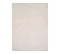 THE RUGS Lush Shaggy Rug Living Room - Washable Non-Slip Medium 120x160 cm, Cream 3.5 cm Soft Thick Pile Bedroom Nursery