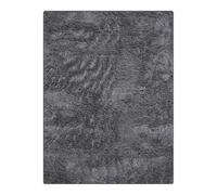 THE RUGS Lush Shaggy Rug Living Room - Washable Non-Slip Medium 120x160 cm, Grey 3.5 cm Soft Thick Pile Bedroom Nursery