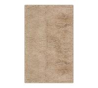 THE RUGS Lush Shaggy Rug Living Room - Washable Non-Slip Small 50x80 cm, Beige 3.5 cm Soft Thick Pile Bedroom Nursery