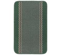 THE RUGS - Machine Washable Area Rugs & Runners for Living room, bedroom kitchen hallways Bordered Design|Green 80x50 cm