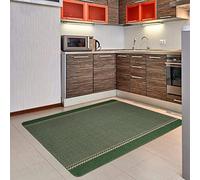 THE RUGS - Machine Washable Area Rugs & Runners for Living room, bedroom kitchen hallways Bordered Design|Green 150x100 cm