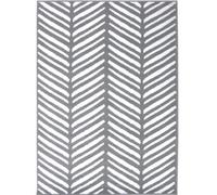 The Rugs Maestro Collection Herringbone Design Rug In Grey