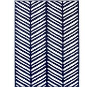The Rugs Maestro Collection Herringbone Design Rug In Navy