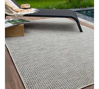 The Rugs Magic Plain Outdoor Indoor Rug Cream Weatherproof Jet Washable Cream