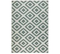 THE RUGS Malta Reversible Indoor Outdoor Rug Flatweave Polypropylene in Green | Size: 80 cm x 250 cm THE RUGS Green 80 cm x 250 cm