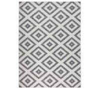 Malta Reversible Indoor-Outdoor Grey Rug - 240X340 cm