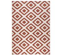 THE RUGS Malta Reversible Indoor Outdoor Rug Flatweave Polypropylene in Red | Size: 80 cm x 350 cm THE RUGS Red 80 cm x 350 cm