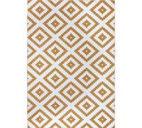 THE RUGS Malta Reversible Indoor Outdoor Rug Flatweave Polypropylene in Yellow | Size: 80 cm x 350 cm THE RUGS Yellow 80 cm x 350 cm
