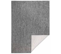 THE RUGS Miami Reversible Indoor Outdoor Rug Flatweave Polypropylene Rug in Grey | Size: 200 cm diameter THE RUGS Grey 200 cm diameter